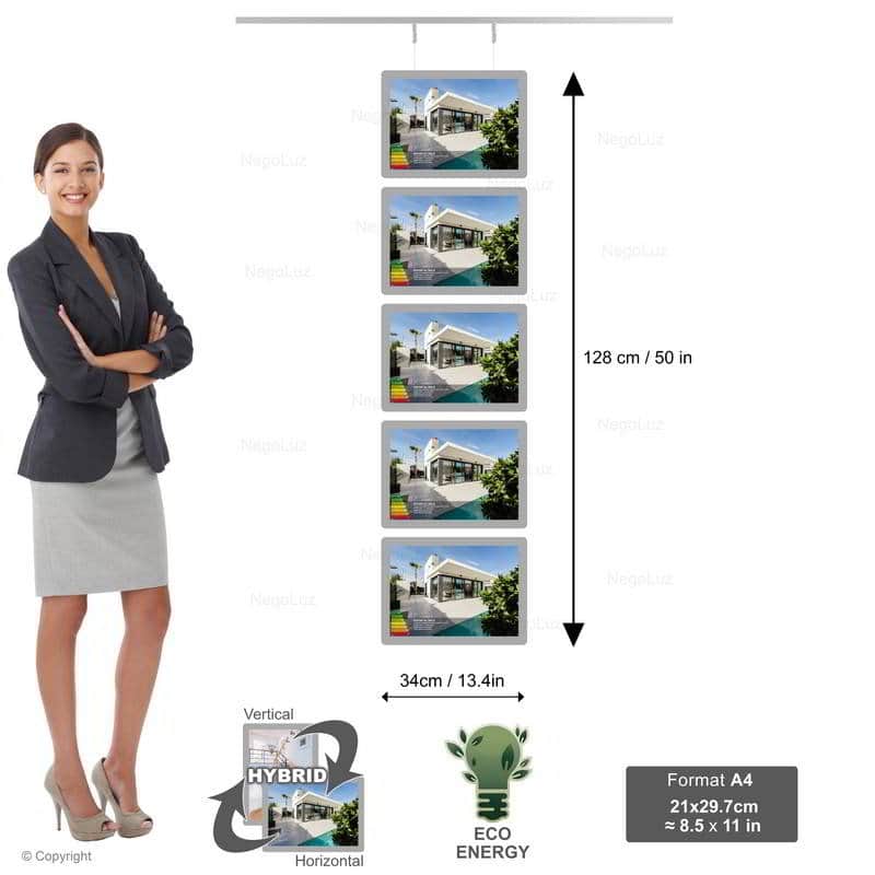 Backlit Sign Estate Agent - NegoLuz Australia Porte Affiche Agence Immobiliere A4h 5r1c