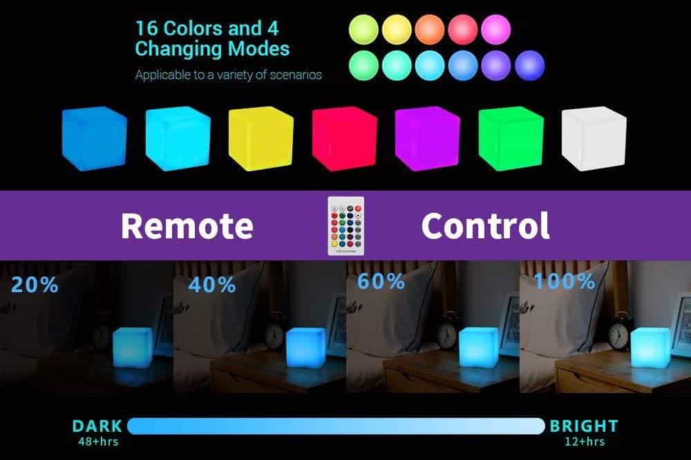 Battery Operated Cube Lamps - NegoLuz Australia Cube Lumineux Rechargeable