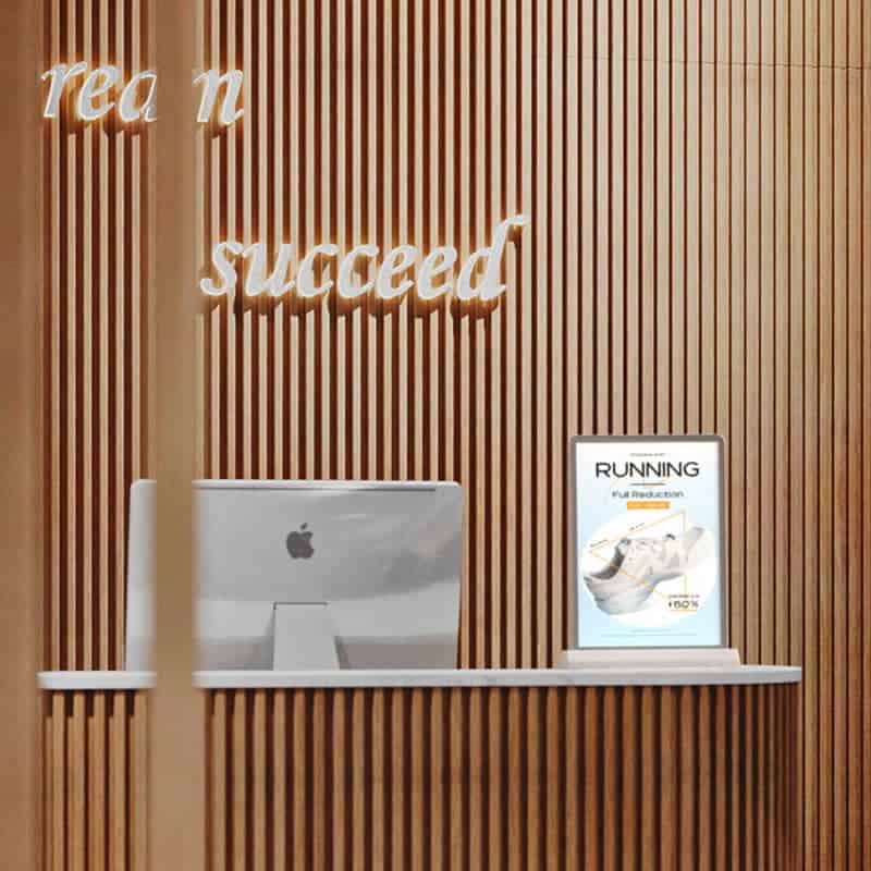 Cordless Led Lights Shop - NegoLuz Australia Porte Affiche Comptoir