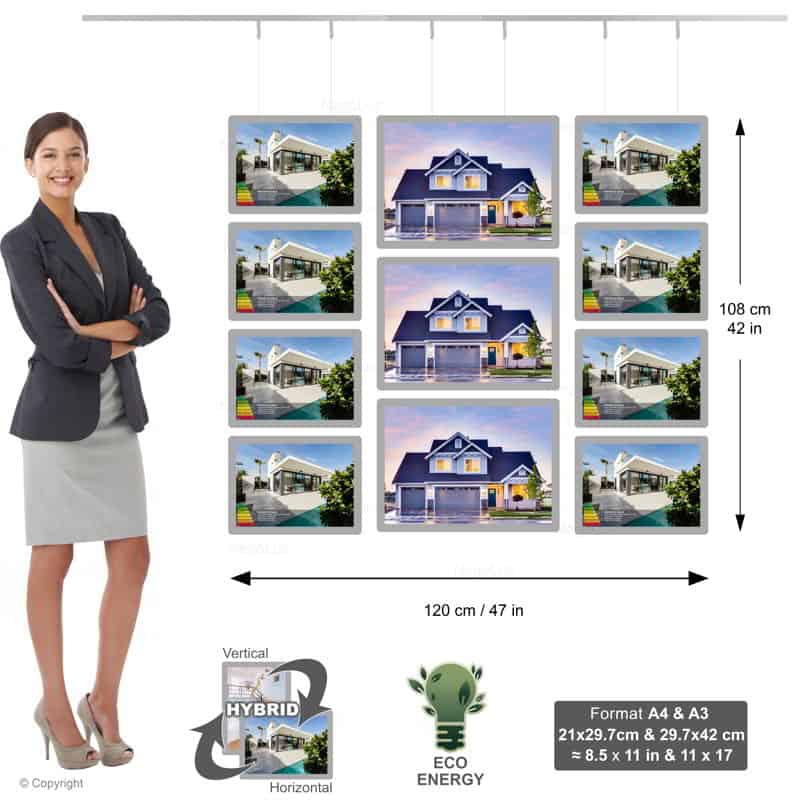 Estate Office Frame - NegoLuz Australia Panneau Led Vitrine 3c 4a4 3a3