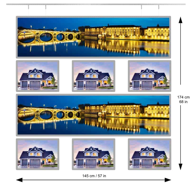 Led Banner Set - NegoLuz Australia Porte Affiche Panoramique 2xlh6a3
