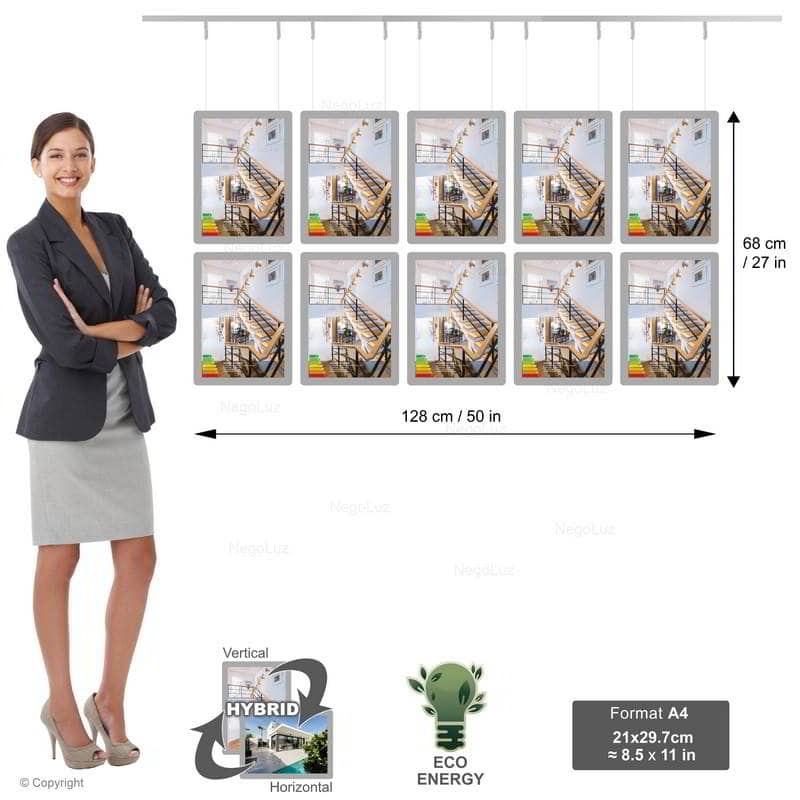 Led Display Snap Open - NegoLuz Australia Ecran Vitrine Agence Immobiliere A4v 2r5c