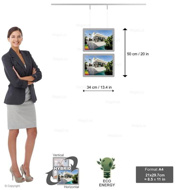 Led Real Estate Window Displays - NegoLuz Australia Porte Affiche Agence Immobiliere A4h 2r1c