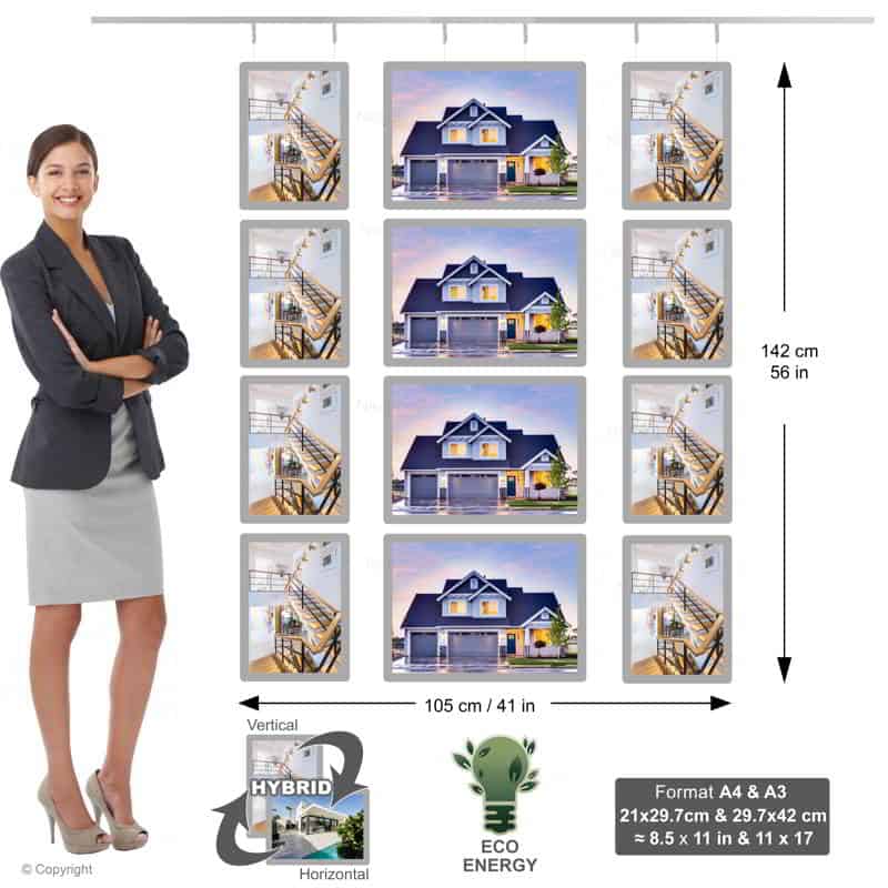 Led Window Holder - NegoLuz Australia Panneau Led Vitrine 3c 4a4 4a3