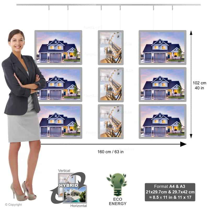 Light Box For Real Estate Office - NegoLuz Australia Panneau Led Vitrine 3c 3a4 6a3