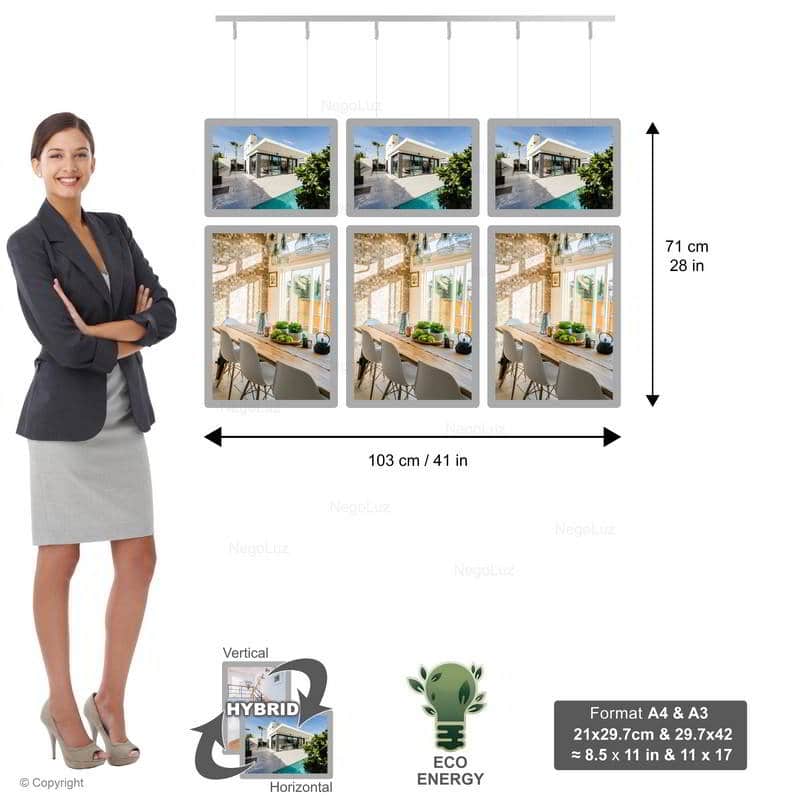 Low Cost Backlit Window Display - NegoLuz Australia Panneau Led Vitrine 3c 1a4 1a3