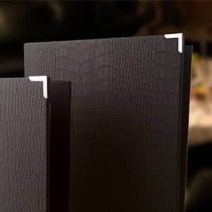 Menu Holder Corner Protection - NegoLuz Australia Protection Menu Restaurant