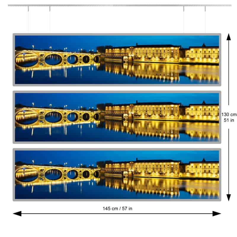 Panoramic Led Window Display For Sale - NegoLuz Australia Porte Affiche Panoramique 3xlh