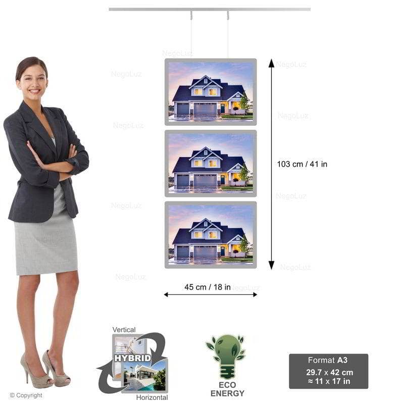 Real Estate Home Acrylic Signs - NegoLuz Australia Porte Affiche Suspendu Vitrine Led A3h 3r1c
