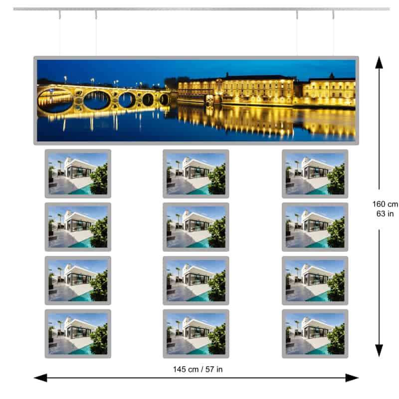 Real Estate Illuminated Banner For Sale - NegoLuz Australia Porte Affiche Panoramique 1xlh12a4