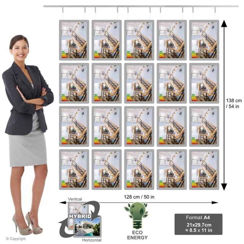 Shop Estate Agent Led Displays - NegoLuz Australia Ecran Vitrine Agence Immobiliere A4v 4r5c