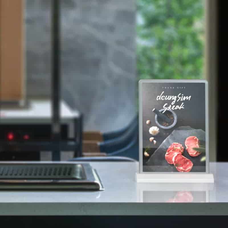 Stand Menu Table - NegoLuz Australia Porte Carte Restaurant