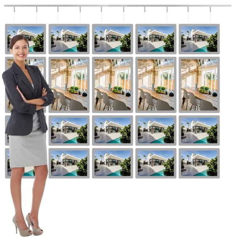 Suspended Illuminated Window Display Estate Agent - NegoLuz Australia Suspended Illuminated Window Display Estate Agent