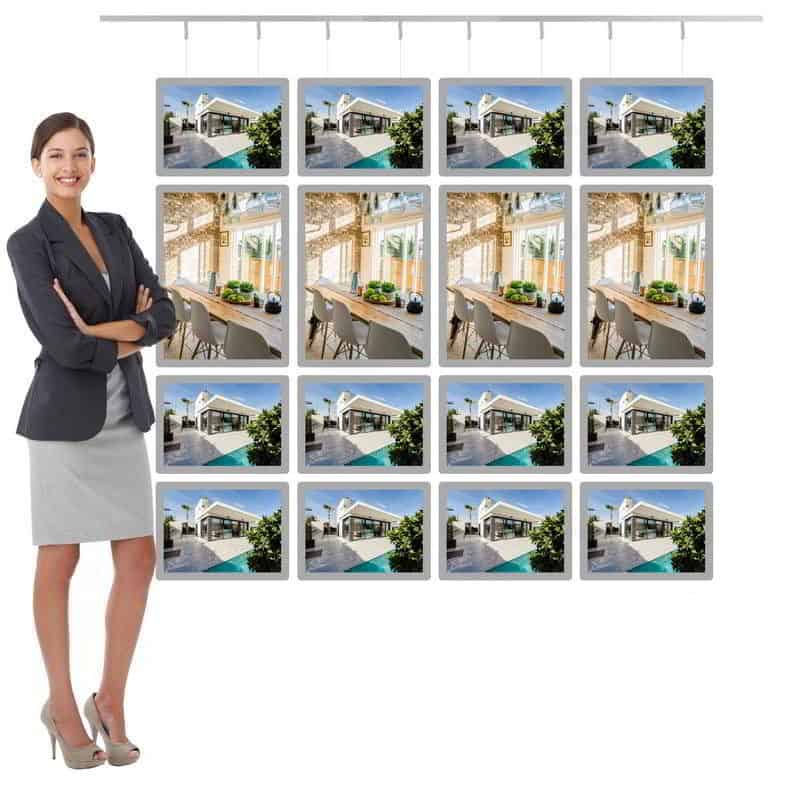 Suspended Illuminated Window Display Estate Office - NegoLuz Australia Suspended Illuminated Window Display Estate Office