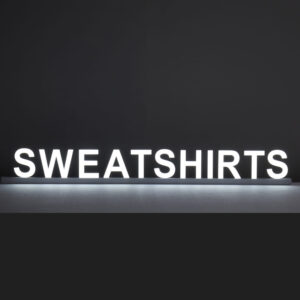 Illuminated Letter Sweat Shirts