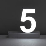 Illuminated Number 5