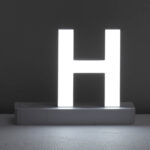 Led Letter H