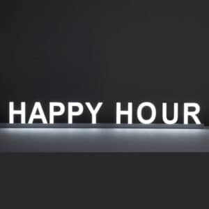 Led Letters Happy Hour