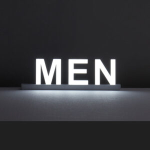 Letter Light Box Men