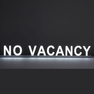 Letter Light Box No Vacancy