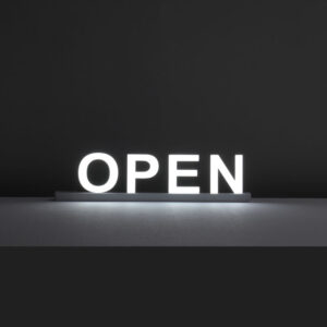 Letter Light Box Open