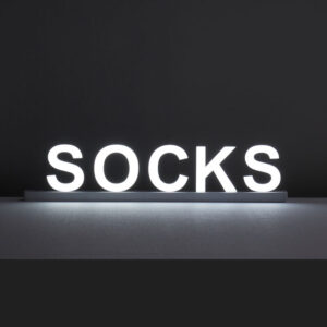 Letter Light Box Socks