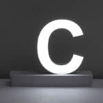 Light Up Letter C