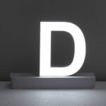 Light Up Letter D