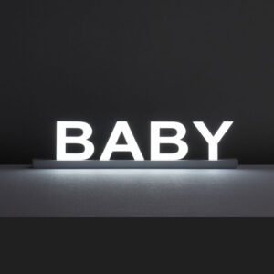 Lighted Building Letters Baby