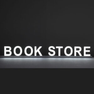 Lighted Building Letters Book Store