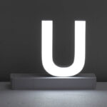 Lighted Letter U