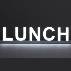 Lighted Letters Lunch