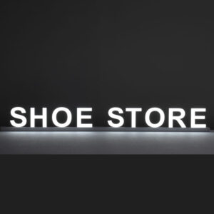 Lighted Letters Shoe Store