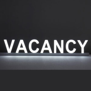 Lighted Letters Vacancy