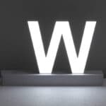 Lighted Letters W