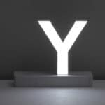 Lighted Letters Y