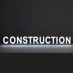 Lit Letter Construction