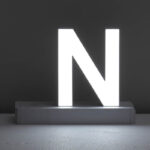 Lit Letter N
